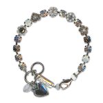 Bracelet by Mariana Woman Exquisite Black Diamond and Opal Swarovski Crystals - Image 2