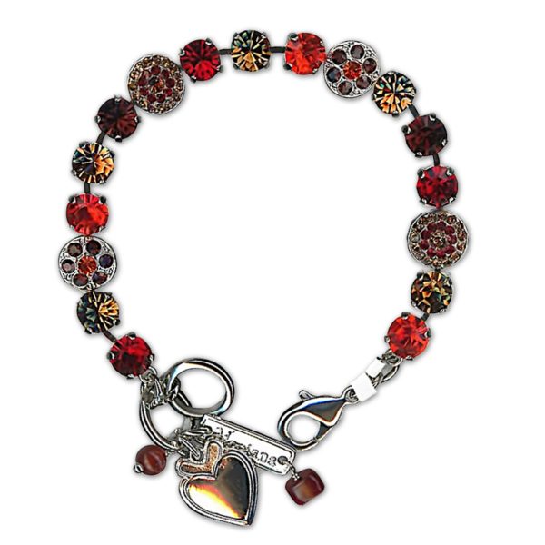 Bracelet by Mariana Woman Gorgeous Siam and Burgundy Swarovski Crystals