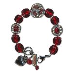 Bracelet by Mariana Woman Exquisite Siam and AB Swarovski Crystals - Image 2