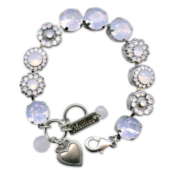 Bracelet by Mariana Woman Lovely Rose Swarovski Crystals