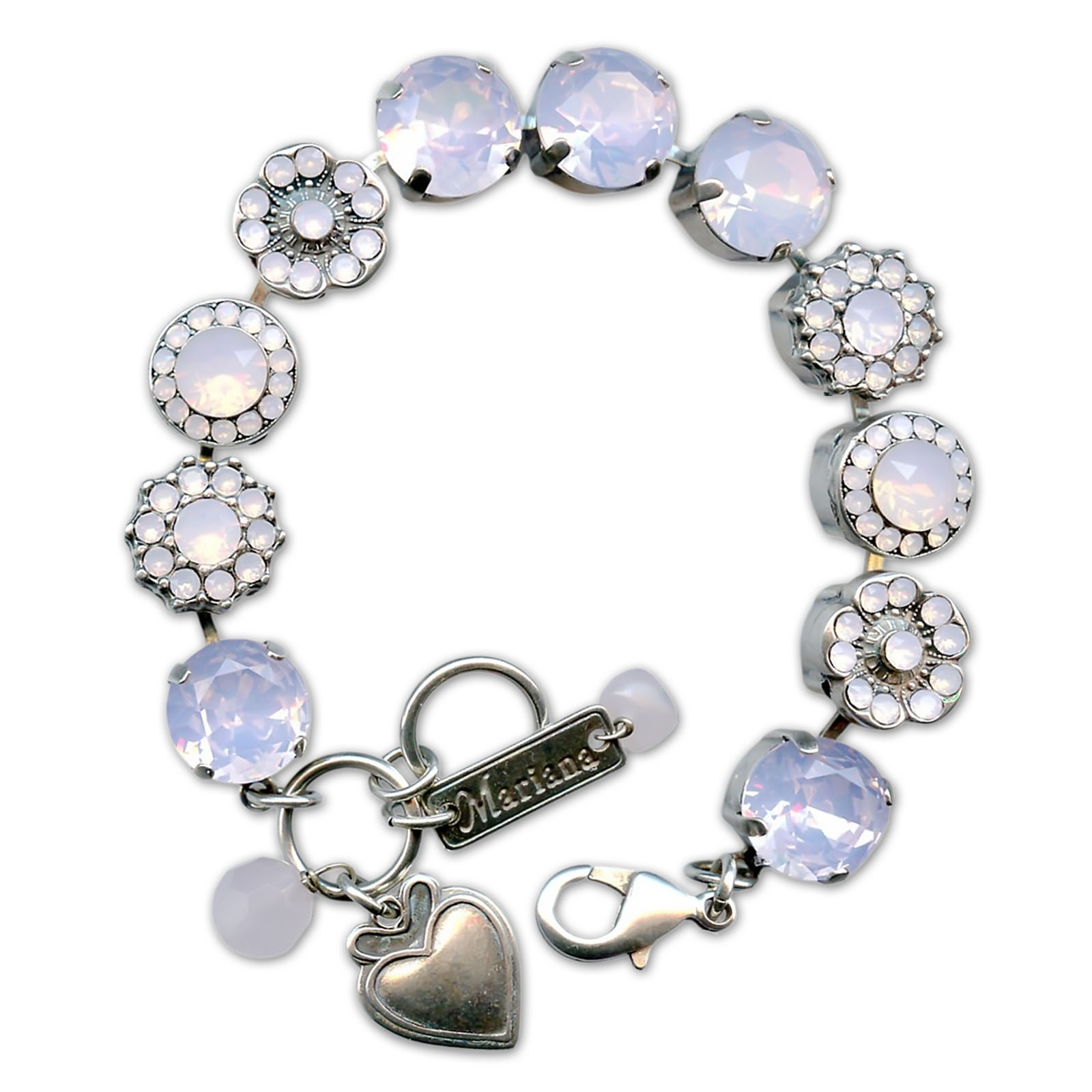 B-4084-395395-SP (3) Bracelet by Mariana Woman Lovely Rose Swarovski Crystals - Image 1