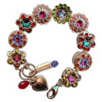 Bracelet By Mariana Woman Beautiful Fuchsia and Topaz Swarovski Crystals - Image 3