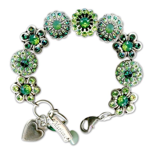 Bracelet by Mariana Woman Opulent Green Swarovski Crystals