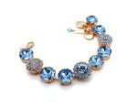 Bracelet by Mariana Woman Gorgeous Aquamarine and Opal Swarovski Crystals - Image 4
