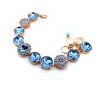 Bracelet by Mariana Woman Gorgeous Aquamarine and Opal Swarovski Crystals - Image 2