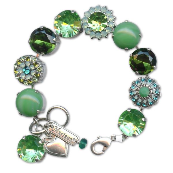 Bracelet by Mariana Woman Charming Green Swarovski Crystals