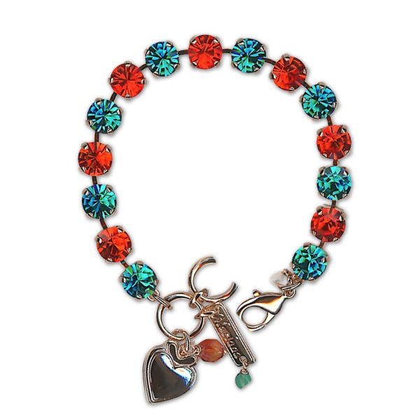 Bracelet by Mariana Woman Sassy Zircon and Hyacinth Swarovski Crystals
