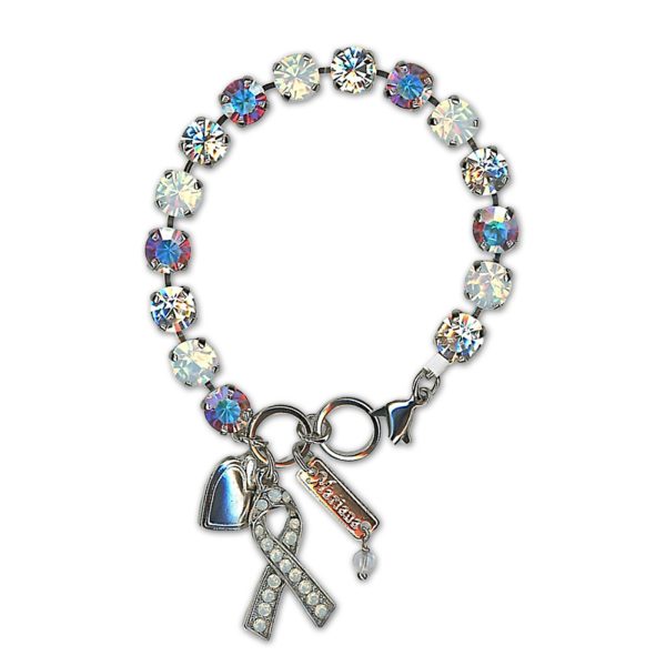 Bracelet by Mariana Woman Shimmering AB, Clear, and White Opal Swarovski Crystals