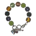 Bracelet by Mariana Woman Ethereal Montana and Topaz Swarovski Crystals