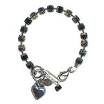 Bracelet by Mariana Woman Gorgeous Jet and Montana Swarovski Crystals - Image 3