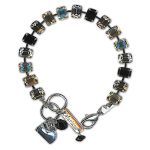 Bracelet by Mariana Woman Classy Black Diamond and Jet Swarovski Crystals