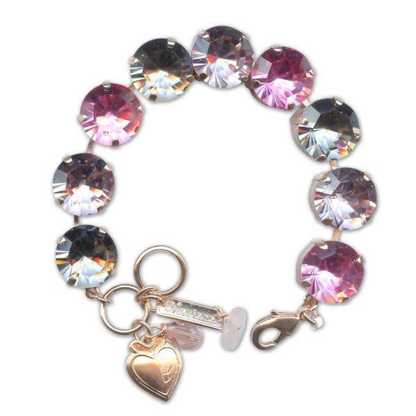 Bracelet by Mariana Woman Lovely Lavender and Pink Swarovski Crystals