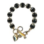 Bracelet by Mariana Woman Elegant Hematite Swarovski Crystals - Image 3