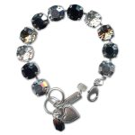 Bracelet by Mariana Woman Fab Black Diamond and Jet Swarovski Crystals