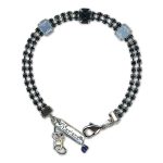 Bracelet by Mariana Woman Two-tier Montana and Opal Swarovski Crystals