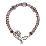 Bracelet by Mariana Woman Beautiful Rose and Opal Swarovski Crystals - Image 2