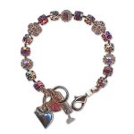 Bracelet by Mariana Woman Adorable Rose Swarovski Crystals