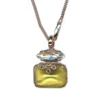 Necklace Pendant by Mariana Woman Elegant Yellow and Clear Swarovski Crystals - Image 3