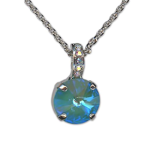 Necklace Pendant by Mariana Woman Glitzy Laguna and AB Swarovski Crystals