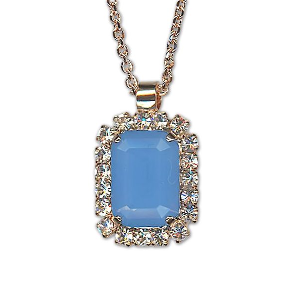 Necklace Pendant by Mariana Woman Adorable Opal and Clear Swarovski Crystals