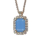 Necklace Pendant by Mariana Woman Adorable Opal and Clear Swarovski Crystals - Image 3