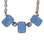 Necklace Pendant by Mariana Woman Gorgeous Opal and Sapphire Swarovski Crystals - Image 2
