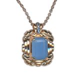 Necklace Pendant by Mariana Woman Charming Opal and Sapphire Swarovski Crystals - Image 3