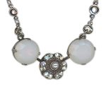 Necklace Pendant by Mariana Woman Timeless Opal and Pearl Swarovski Crystals - Image 2