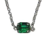 Necklace Pendant by Mariana Woman Exquisite Emerald Swarovski Crystals - Image 3