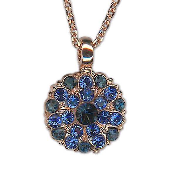 Necklace Pendant by Mariana Woman Elegant Montana and Sapphire Swarovski Crystals