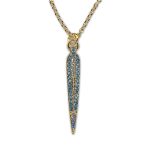 Necklace Pendant by Mariana Woman Luxurious Aquamarine and Clear Swarovski Crystals - Image 3