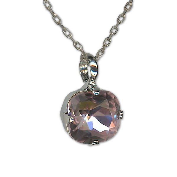 Necklace Pendant by Mariana Woman Opulent Light Rose Swarovski Crystals