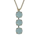 Necklace Pendant by Mariana Woman Exquisite Grey Opal Swarovski Crystals - Image 3