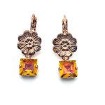 Earrings by Mariana Woman Beautiful Astral Pink Swarovski Crystals