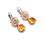 Earrings by Mariana Woman Beautiful Astral Pink Swarovski Crystals - Image 4