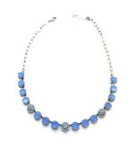 Necklace by Mariana Woman Exquisite Opal and Sapphire Swarovski Crystals
