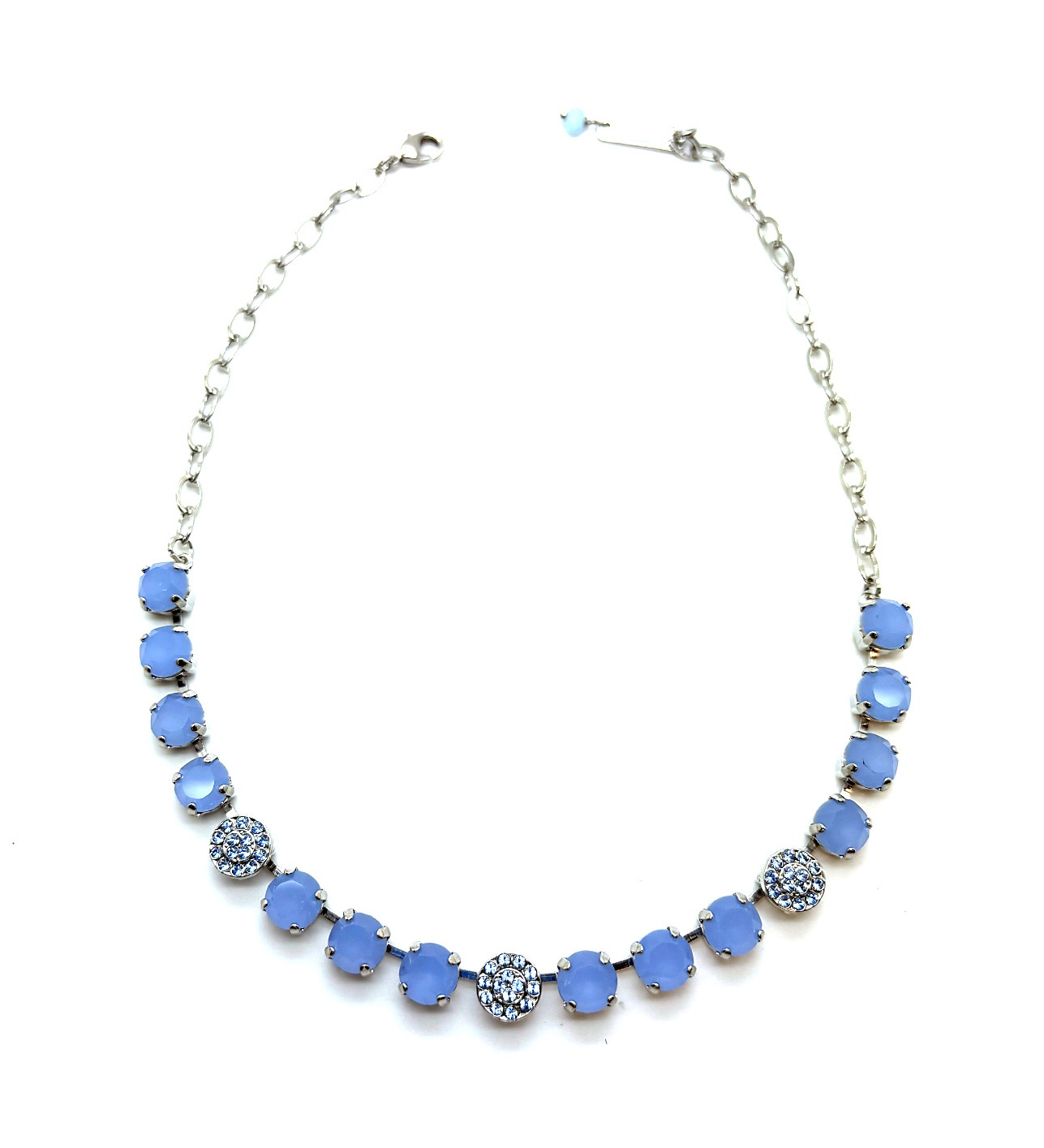 N-3046-043211-RO (2) Necklace by Mariana Woman Exquisite Opal and Sapphire Swarovski Crystals - Image 1