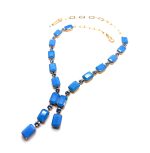 Necklace by Mariana Woman Elegant Sapphire and Opal Swarovski Crystals - Image 4