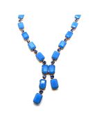 Necklace by Mariana Woman Elegant Sapphire and Opal Swarovski Crystals