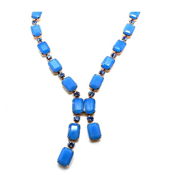Necklace by Mariana Woman Elegant Sapphire and Opal Swarovski Crystals
