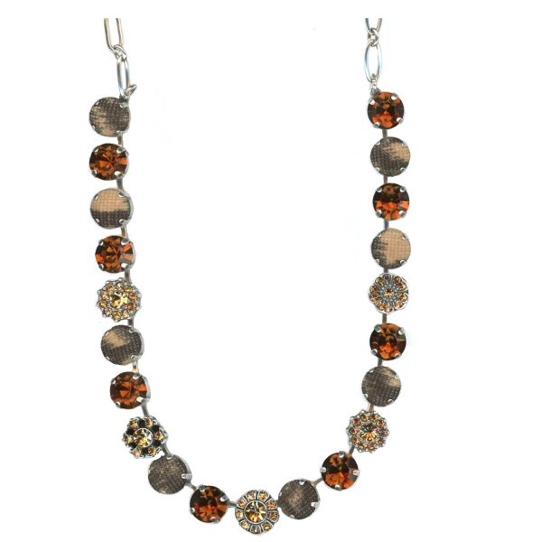 Necklace By Mariana Woman Unique Smoked and Colorado Topaz Swarovski Crystals