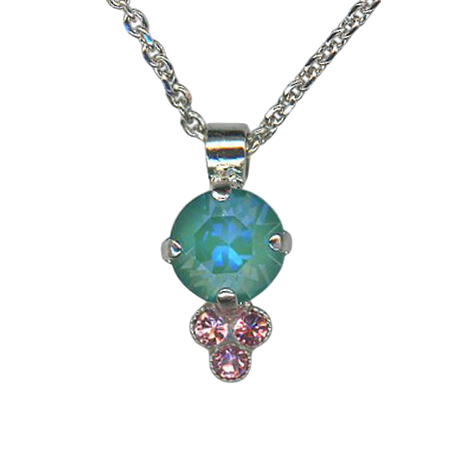 N-5010-1-21236-RO (1) Necklace Pendant by Mariana Woman Gorgeous Laguna and Rose Swarovski Crystals - Image 1