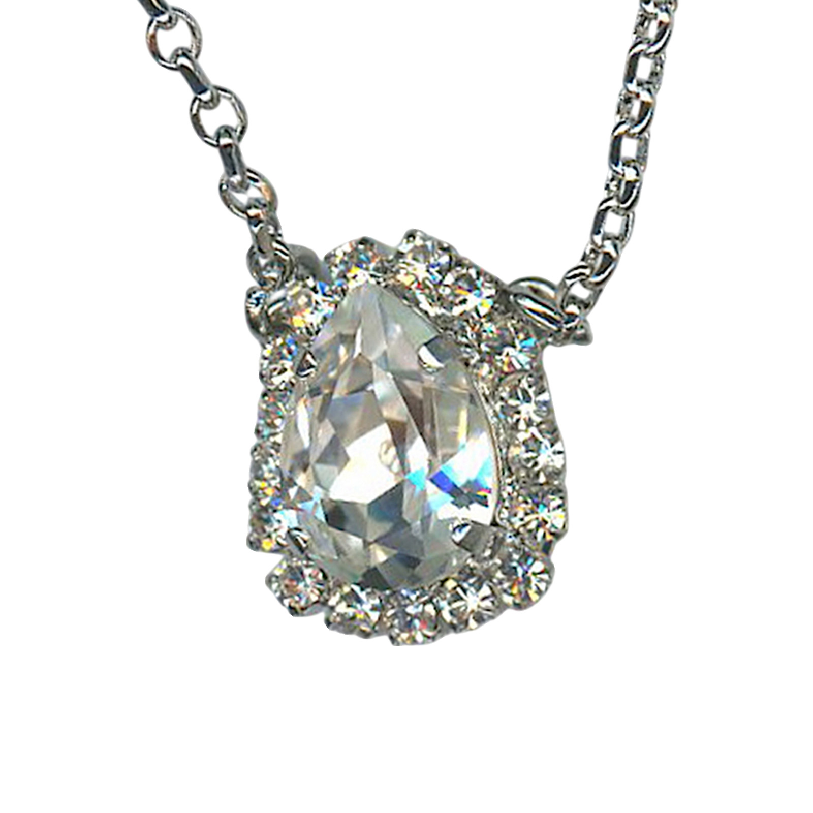N-5032-50-001001-RO (1) Necklace Pendant by Mariana Woman Timeless Clear Swarovski Crystals - Image 1