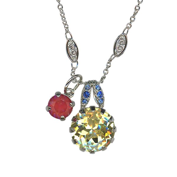 Necklace Pendant by Mariana Woman Sassy Sun Kissed and Jonquil Swarovski Crystals
