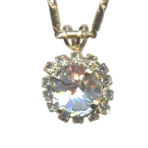 Necklace Pendant by Mariana Woman Ethereal Clear Swarovski Crystals