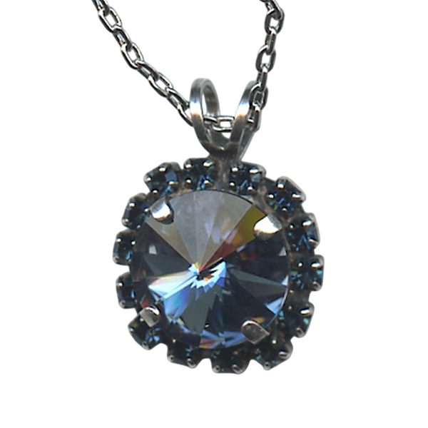Necklace Pendant by Mariana Woman Exquisite Montana Blue Swarovski Crystals
