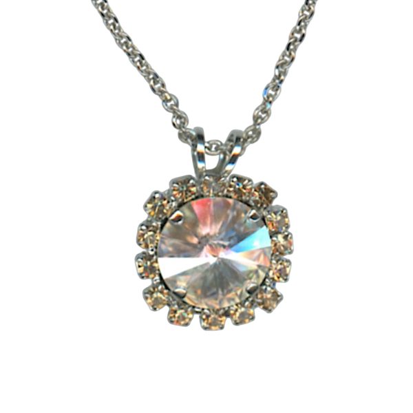 Necklace Pendant by Mariana Woman Precious Moonlight and Topaz Swarovski Crystals