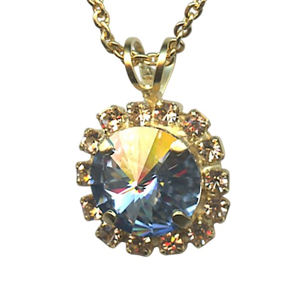 Necklace Pendant by Mariana Woman Exquisite Moonlight and Silk Swarovski Crystals