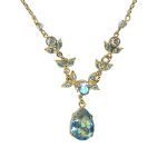 Necklace Pendant by Mariana Woman Elegant Aquamarine and Clear Swarovski Crystals - Image 2