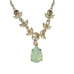 Necklace Pendant by Mariana Woman Charming Chrysolite and Golden Swarovski Crystals - Image 3